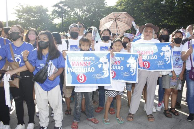 Pacquiao supporters hold prayer March; declares only Pacquiao has the genuine heart to help labor sector