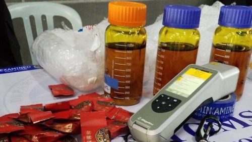 Agents of the Bureau of Customs (BOC) discovered P216,000 worth of marijuana hash oil labeled as “drinking tea” from California, USA in an inspection in Pampanga, and arrested its claimant in Parañaque.