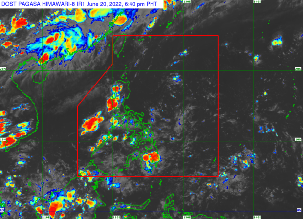 Pagasa weather satellite image as of 6:40 PM
