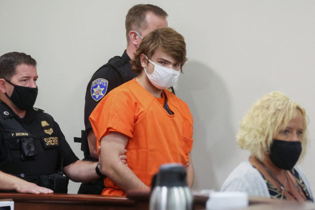 FILE PHOTO: Buffalo shooting suspect, Payton S. Gendron, appears in court accused of killing 10 people in a live-streamed supermarket shooting in a Black neighborhood of Buffalo, New York, U.S., May 19, 2022. REUTERS/Brendan McDermid