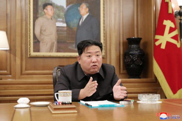 North Korean leader Kim Jong Un holds a meeting to discuss major issues arising in party work at the office building of the Central Committee of the Workers' Party of Korea (WPK) in Pyongyang, North Korea June 12, 2022 in this photo released by the country's Korean Central News Agency. KCNA via REUTERS