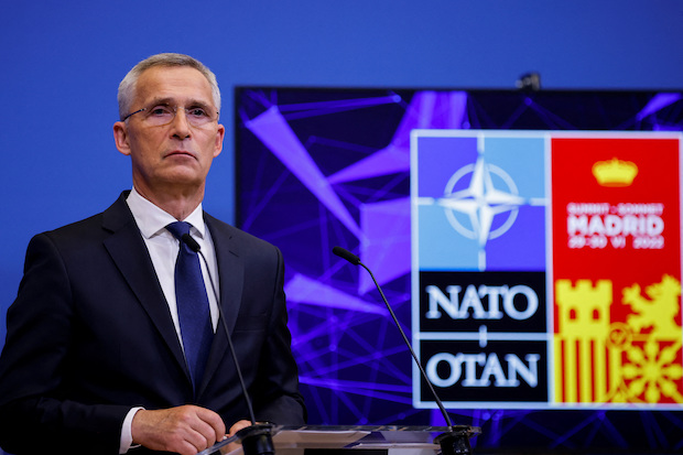 NATO Secretary General Stoltenberg STORY: NATO to boost troops on high alert to over 300,000