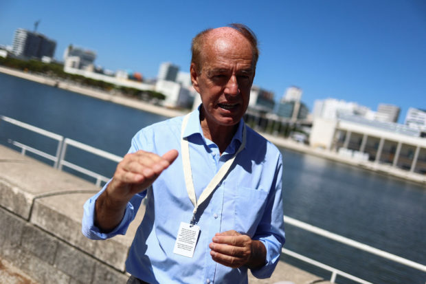 The director general of the World Wildlife Fund, Marco Lambertini, gives an interview to Reuters at the United Nations Ocean Conference in Lisbon, Portugal, June 28, 2022. REUTERS/Pedro Nunes