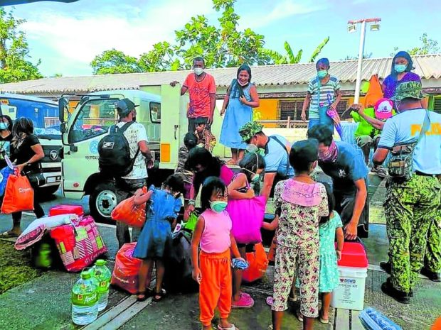 At least 106 families or 340 individuals in Juban town in Sorsogon province were evacuated again from the danger zone of Mt. Bulusan on Friday, June 10.