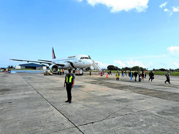 The Airbus A320 that services Philippine Airlines Flight PR-2487 lands in Sanga-Sanga Airport in Bongao, Tawi-Tawi. STORY: Bangsamoro sees business, tourism boost with air link