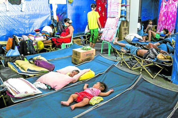 ‘EXPLOSION-TYPE EARTHQUAKE’ Residents of several towns of Sorsogon province are back at government shelters after Mt. Bulusan’s eruption before dawn on Sunday, which volcanologists describe as an “explosion-type earthquake” that was felt at intensity 3 by residents of Barangay Añog in Juban town here. —MARK ALVIC ESPLANA