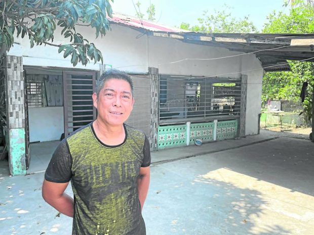 Alex Pascua, resident of FVR Megadike in Pampanga. STORY: Pampanga’s last defense vs deadly lahar endures