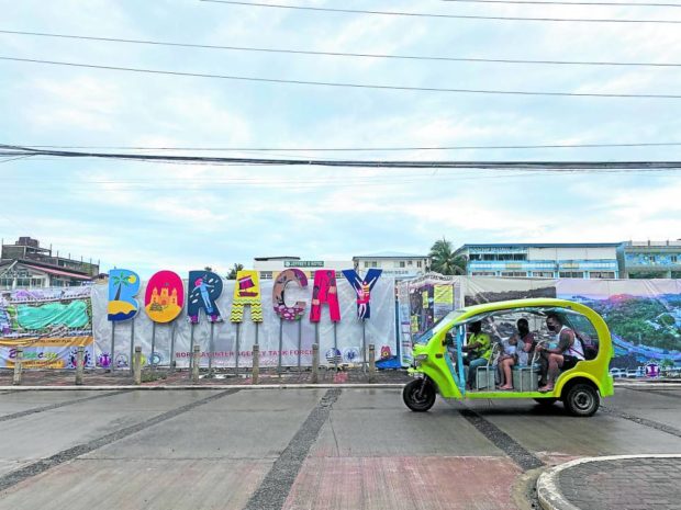 This photo taken in April shows the fenced-off Wetland No. 4 on Boracay Island, which has been undergoing rehabilitation. The area has been opened recently.