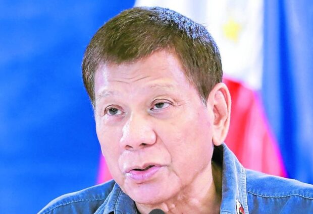 Former President Rodrigo Duterte. 