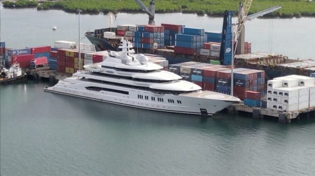 Russian superyacht in Fiji leaves for U.S. amid legal wrangling