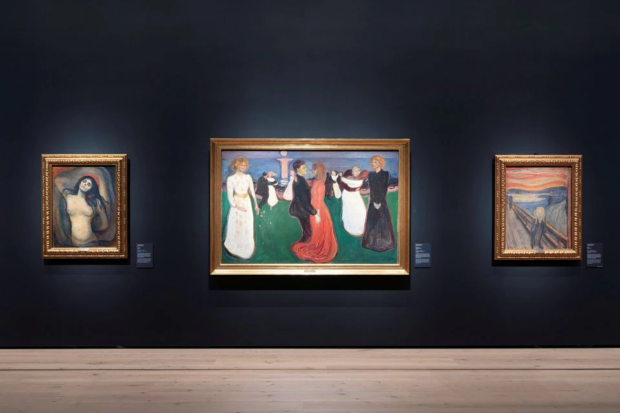 Edvard Munch's artworks 'Madonna', 'The Dance of Life' and 'The Scream' are displayed at Norway's new National Museum