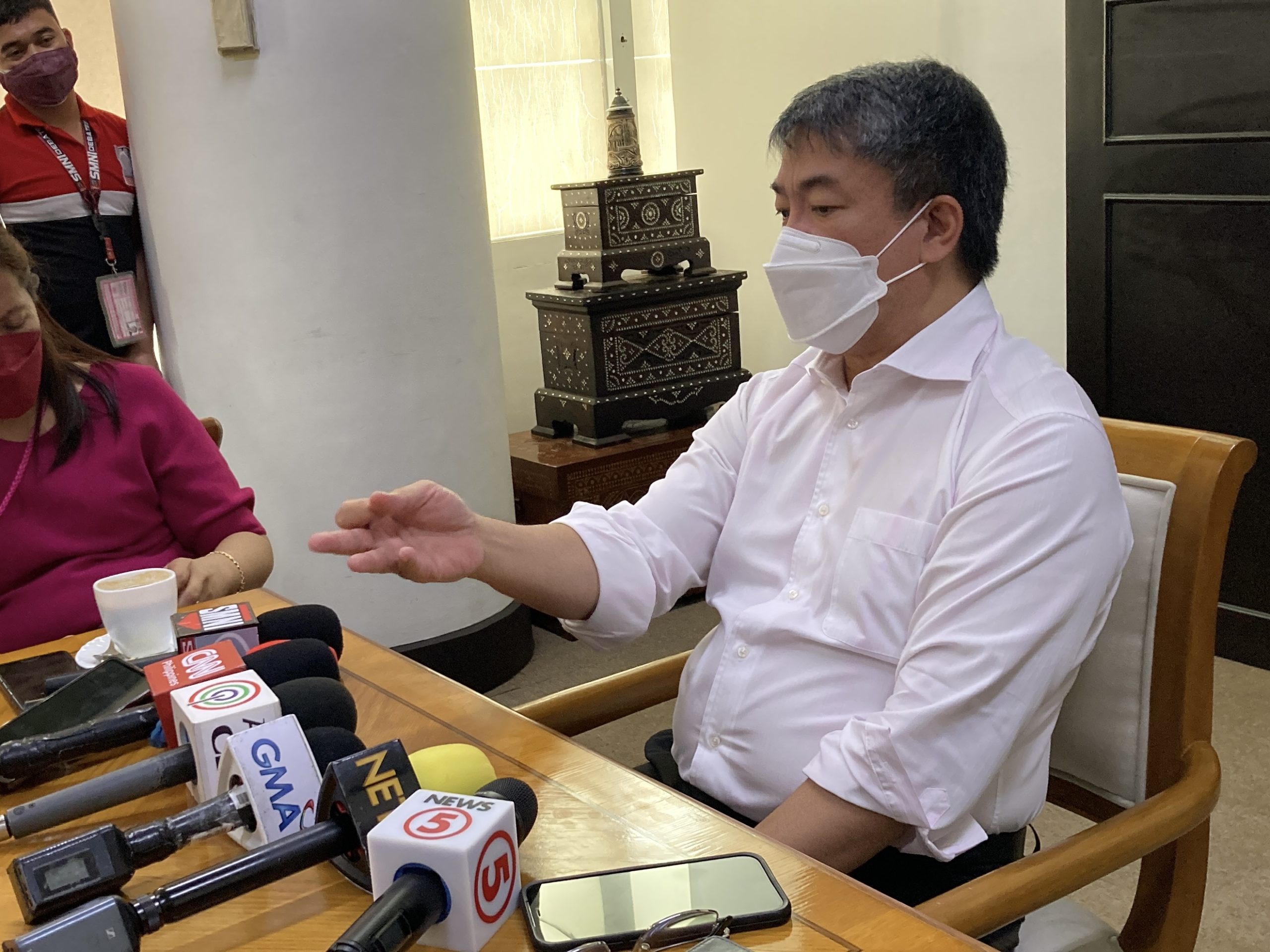 Photo: Senator Aquilino “Koko” Pimentel III talks about various issues with the media on Tuesday, June 28 at the Senate of the Philippines in Pasay City. Photo by Daniza Fernandez bongong marcos pimentel smuggling