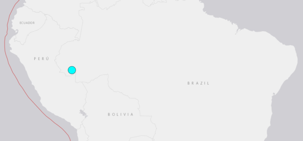 Magnitude 6.5 earthquake strikes Peru-Brazil border region