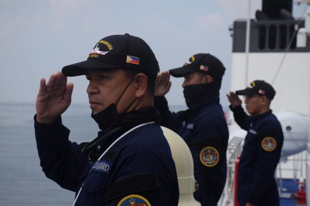 The Philippine Coast Guard on Thursday (April 30) welcomed 52 recruits, who have been brought in through a drafting process made urgent by the COVID-19 pandemic./ PCG