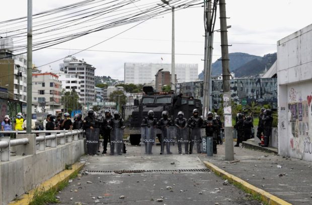 Ecuador's military vows to stop protests from damaging democracy