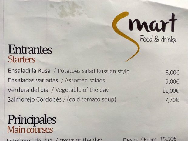‘Russian Salad’ on the menu at Nato summut cafe in Madrid raises eyebrows