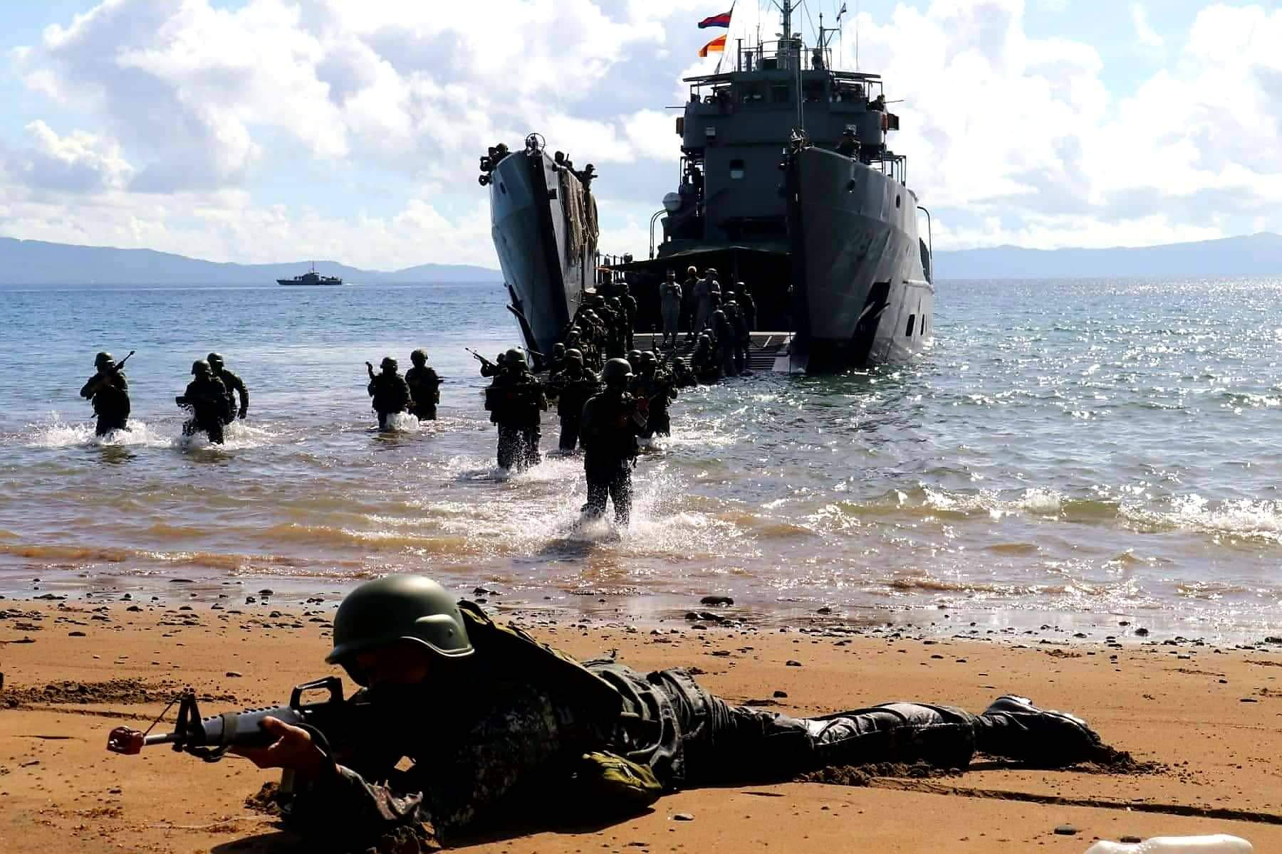 Personnel of the Philippine Navy participated in a series of maritime exercises 
