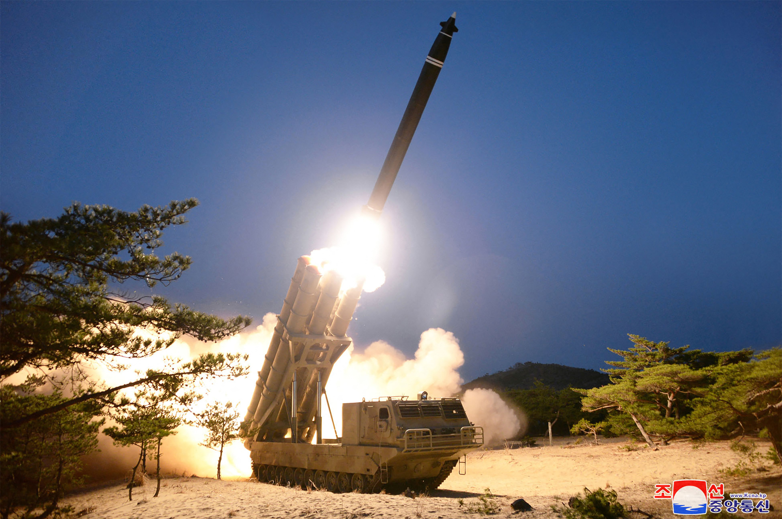 North Korea multiple rockets fired