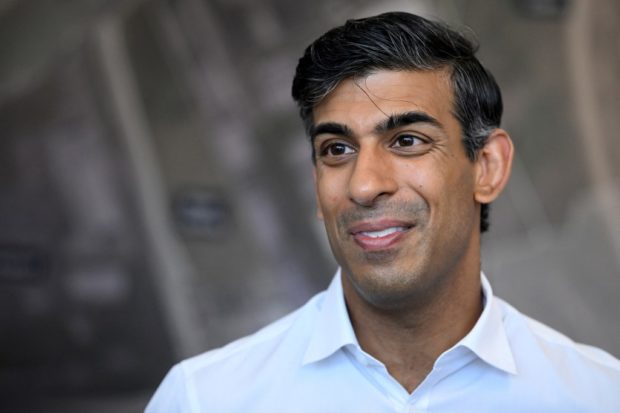 Conservative MP and Britain's former Chancellor of the Exchequer, Rishi Sunak 