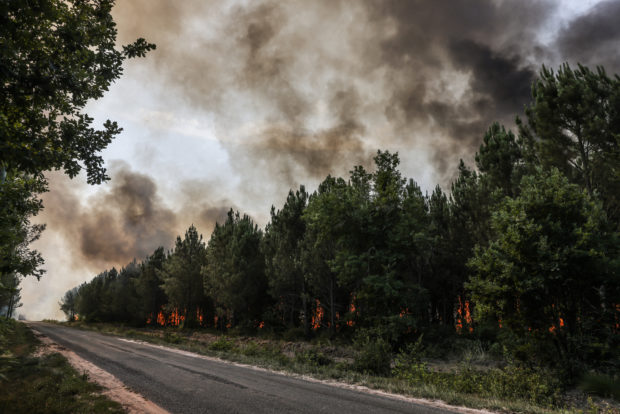 France on alert as forest fires rage in scorching southwest Europe