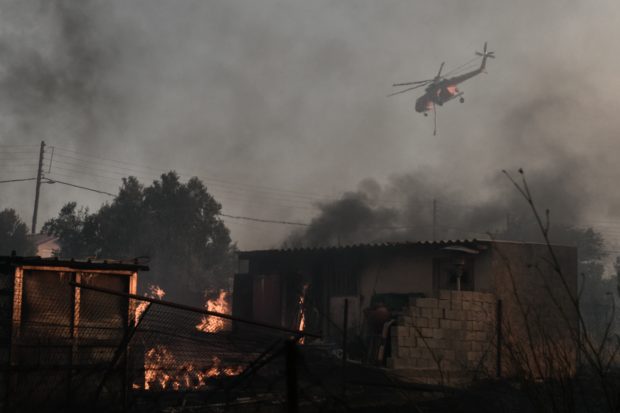 Hundreds evacuated as blaze engulfs Athens suburbs