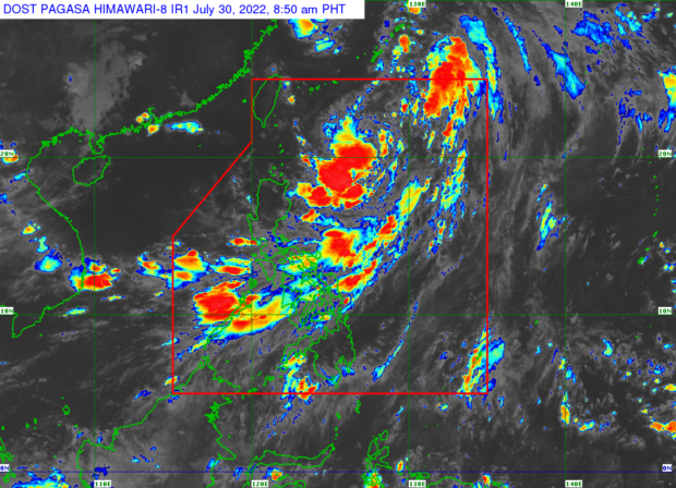 Pagasa weather satellite image as of 9:50AM