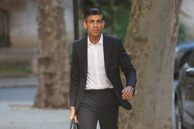 Former Chancellor of the Exchequer Rishi Sunak walks in London, Britain, July 15, 2022. REUTERS/Peter Nicholls