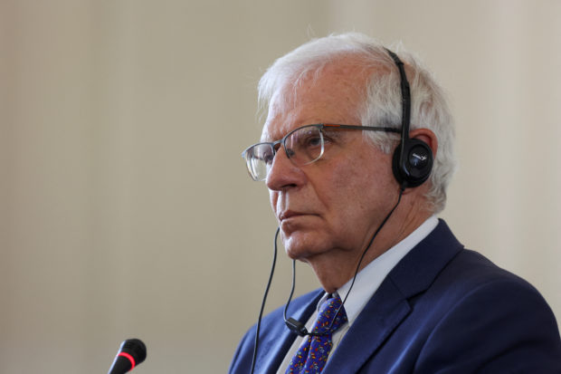 FILE PHOTO: High Representative of the European Union for Foreign Affairs and Security Policy Josep Borrell attends a joint news conference, in Tehran, Iran June 25, 2022. Majid Asgaripour/WANA (West Asia News Agency) via REUTERS