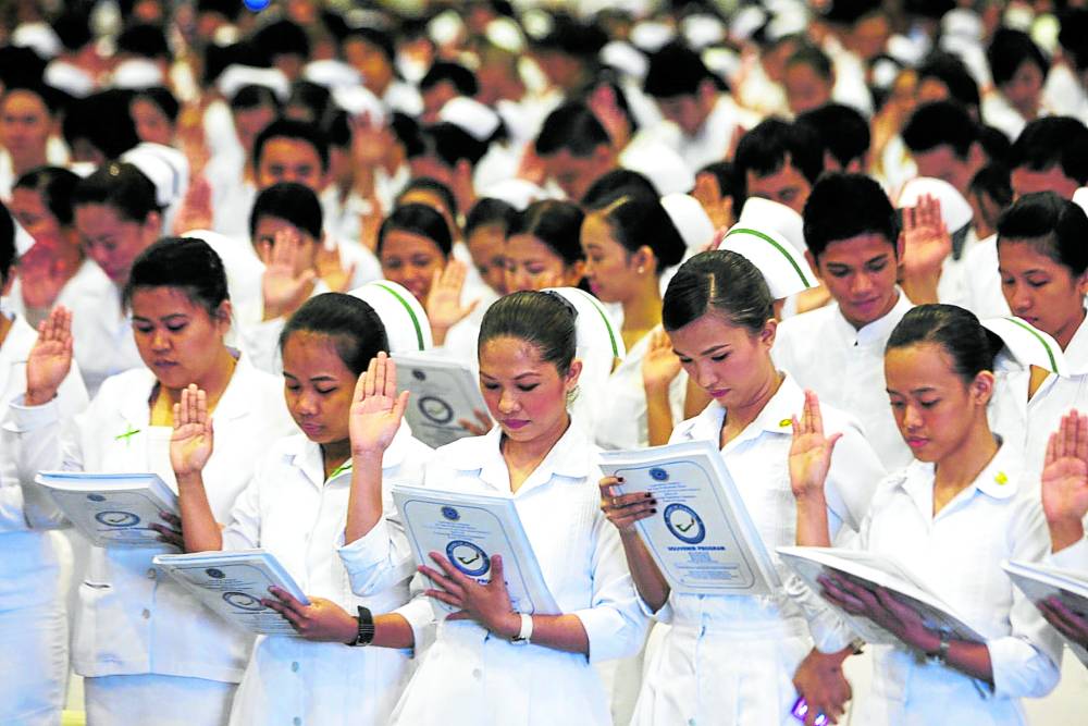 Nurses take their oath