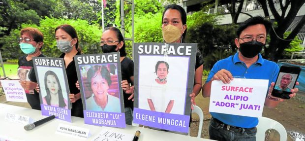 Relatives of four missing community workers at the CHR. STORY: Families of four missing community workers