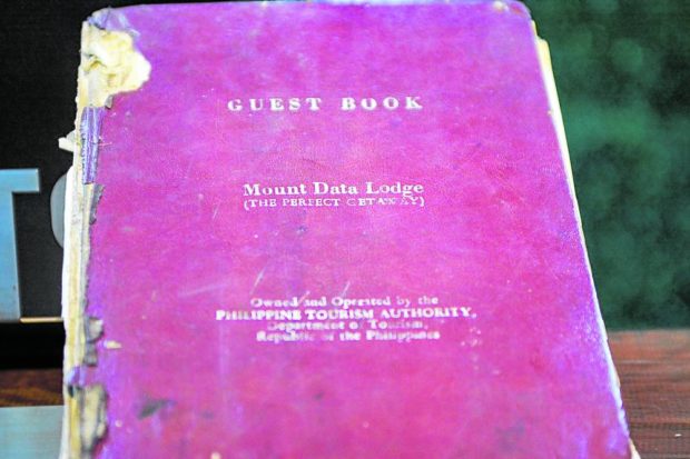 Mount Data Lodge old guest book
