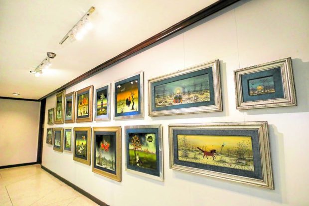 Paintings at the PCGG exhibit of sequestered Marcos artworks. STORY: ‘Objects of Study’: Art trove from Marcoses put on exhibit
