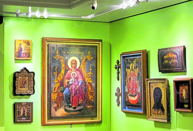 Paintings at the PCGG exhibit of sequestered Marcos artworks. STORY: ‘Objects of Study’: Art trove from Marcoses put on exhibit