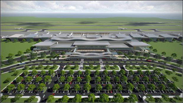 An artist’s rendition of the P734-billion New Manila International Airport that will rise in Bulakan, Bulacan.