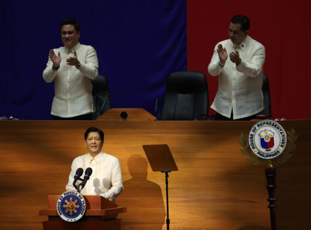 Ferdinand Marcos Jr. in his first SONA. STORY: Bongbong Marcos focus: Revive economy, help farmers