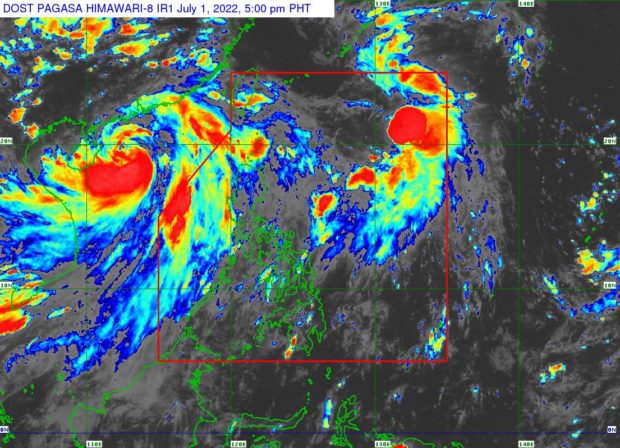 “DOMENG” FURTHER INTENSIFIES AS IT MOVES NORTHWARD OVER THE PHILIPPINE SEA