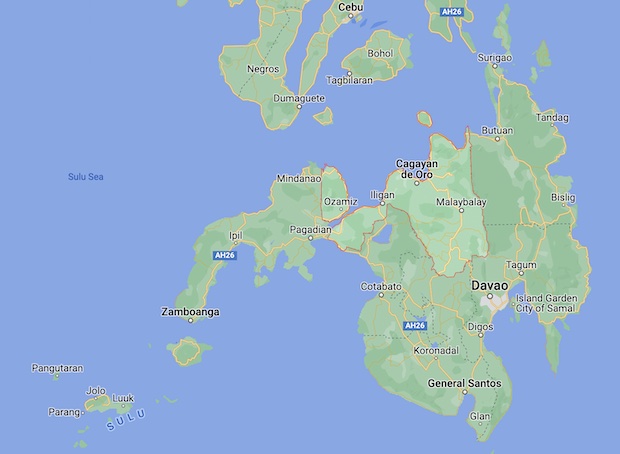 Map of Northern Mindanao. STORY: Crime rate in Northern Mindanao dips with sustained police ops