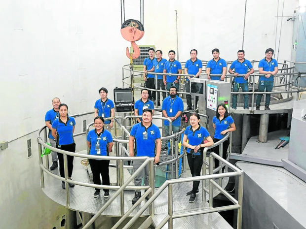  staff operating the reactor led by PNRI associate scientist Alvie Astronomo. STORY: PH nuke research team has reason to feel energized