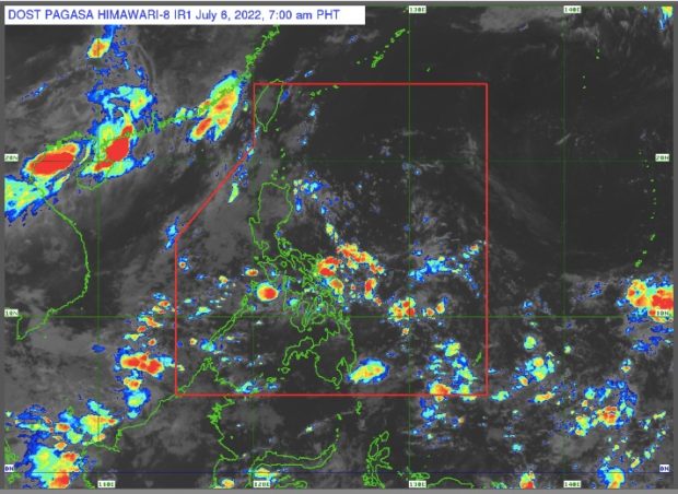 Weather satellite image from Pagasa website
