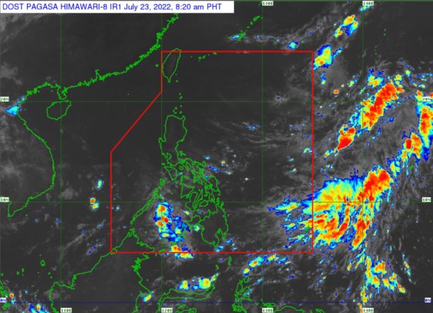 Pagasa weather satellite image as of 