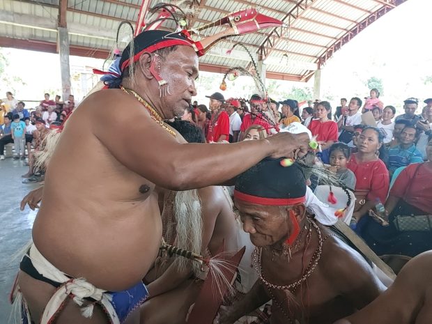 Bugkalot tribesmen. STORY: Bugkalot, Ilongot tribes of Cagayan Valley get together in Quirino