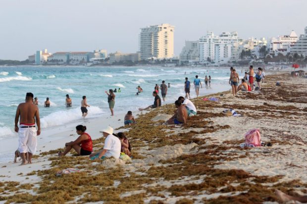 Stinky seaweed threatens Mexico's post-pandemic tourism boom