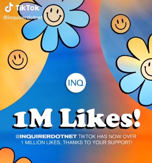 Inquirer.net hits 1 million likes on TikTok | Inquirer News