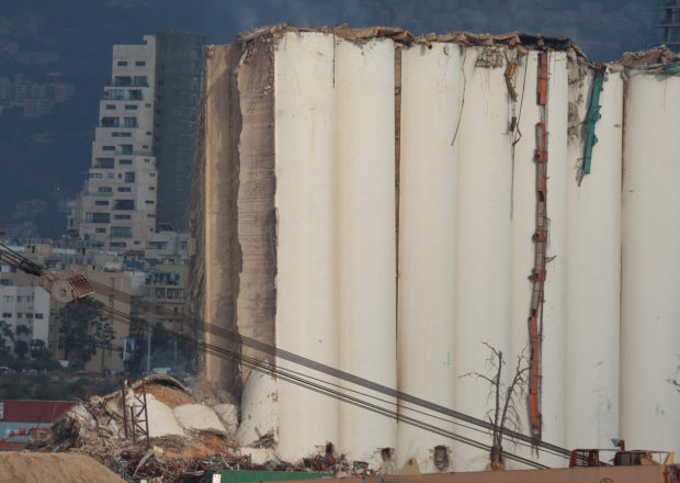 Beirut silo collapses, reviving trauma ahead of blast anniversary