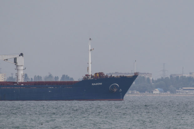 First Ukraine grain ship since start of war leaves Odesa