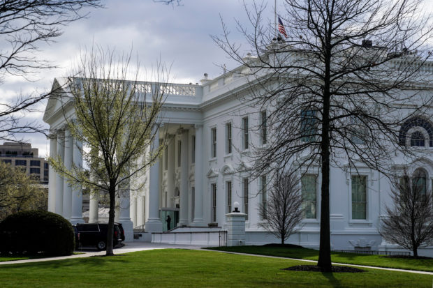 The White House is seen in Washington, U.S., March 27, 2022.      REUTERS/Joshua Roberts