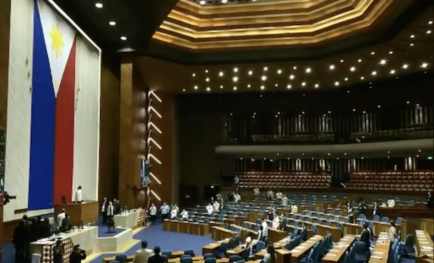 The House of Representatives plenary hall. STORY: House urged: Go slow on Maharlika passage