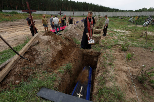 Ukraine’s Bucha buries bodies of unidentified victims of Russian occupation
