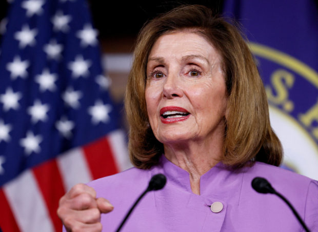 U.S. House Speaker Nancy Pelosi (D-CA) answers questions during a news conference about her recent Congressional delegation trip to the Indo-Pacific region, on Capitol Hill in Washington, August 10, 2022. REUTERS/Evelyn Hockstein