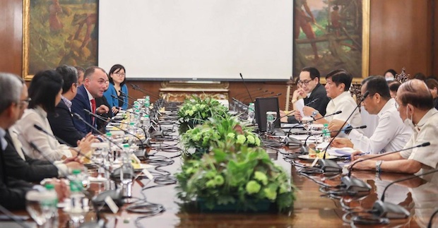 Ferdinand Marcos Jr. meets with the Philippine Chamber of Food Manufacturers. STORY: Bongbong Marcos discusses sugar supply with manufacturers 